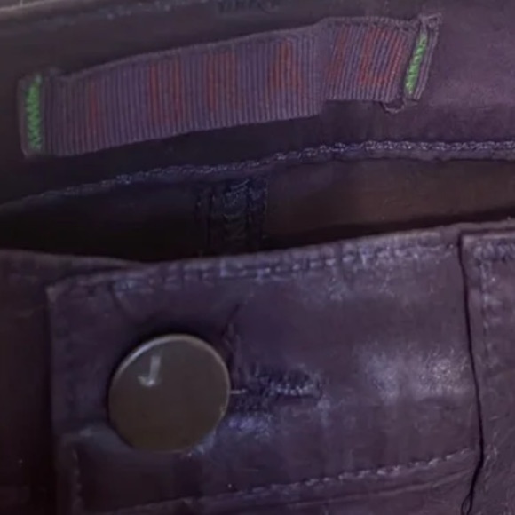 JBrand Signature Super Skinny 5-pocket leather-look Women's Purple Jeans Size 29 - Picture 5 of 13